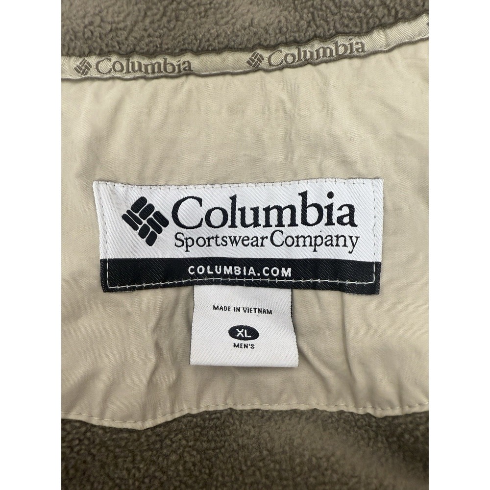 Columbia Sportswear Company Mens XL Full Zip Fleece Lined‎ Jacket Beige #58 - Picture 7 of 11